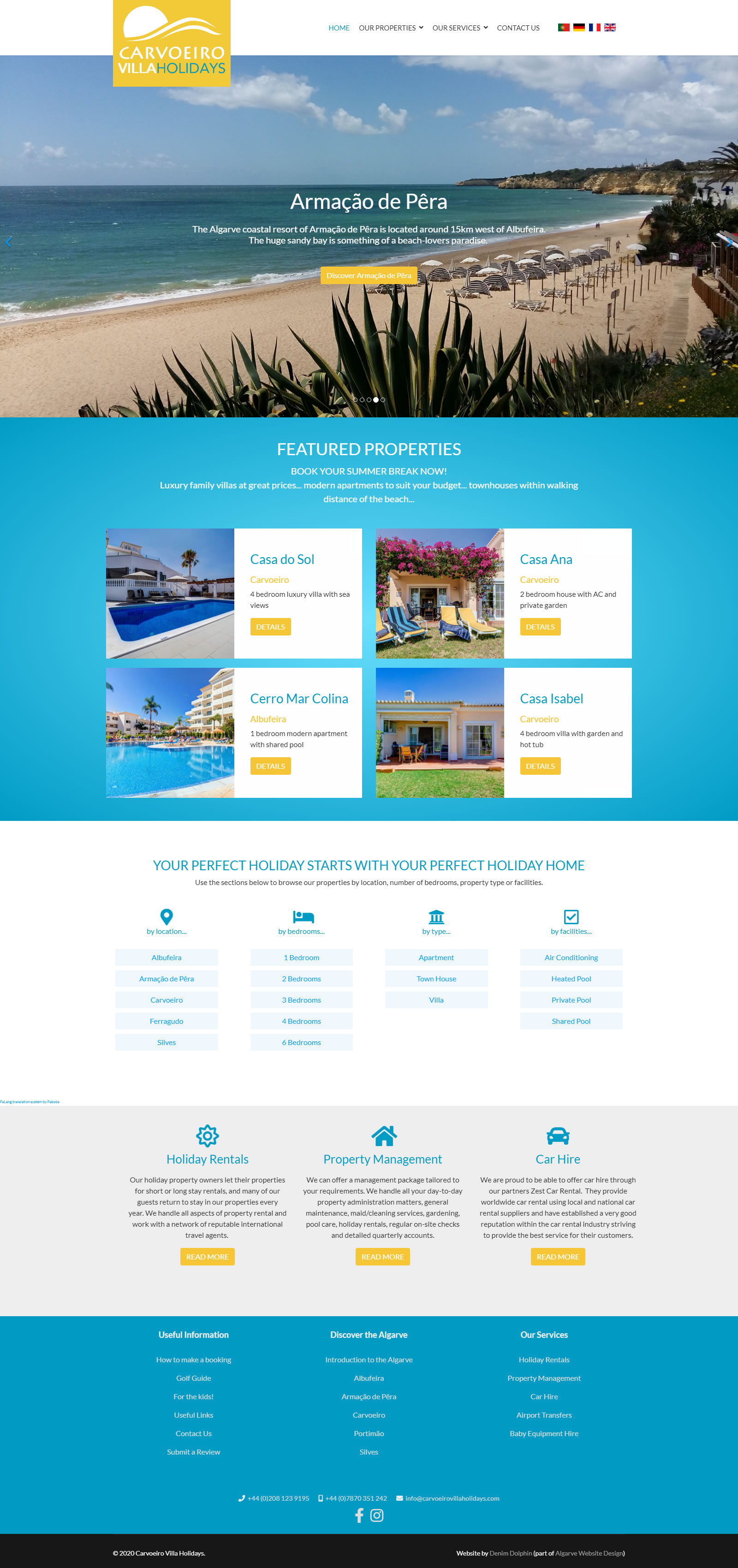 carvoeirovillaholidays.com